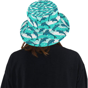 Dolphin sea pattern Unisex Bucket Hat