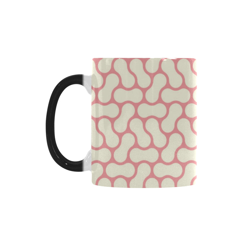 peanuts texture pattern Morphing Mug Heat Changing Mug