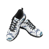 Dolphins pattern dotted background Men's Sneaker Shoes