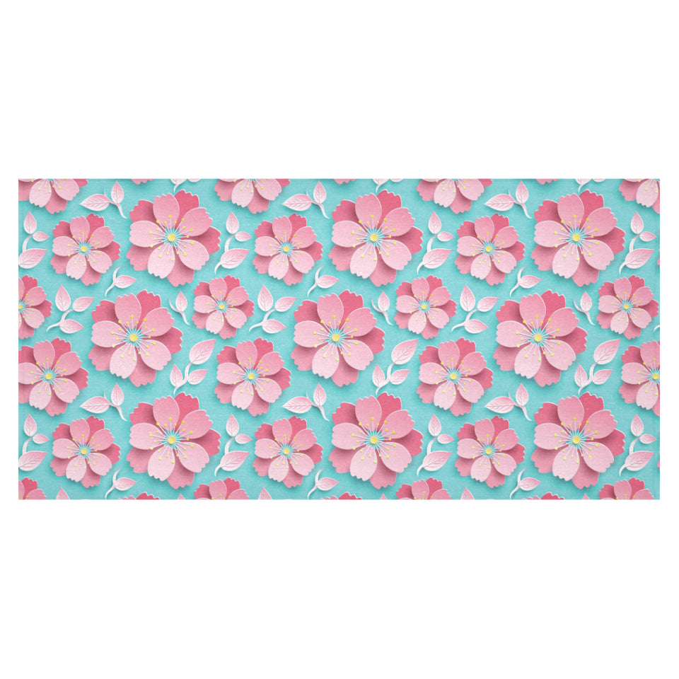 3D sakura cherry blossom pattern Tablecloth