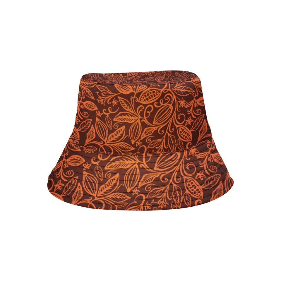 cacao beans tribal polynesian pattern Unisex Bucket Hat