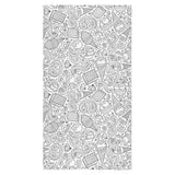 Cartoon hand drawn ice cream black white Bath Towel