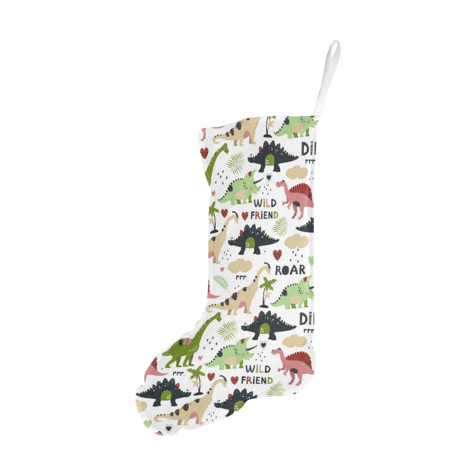 Cute dinosaurs pattern Christmas Stocking
