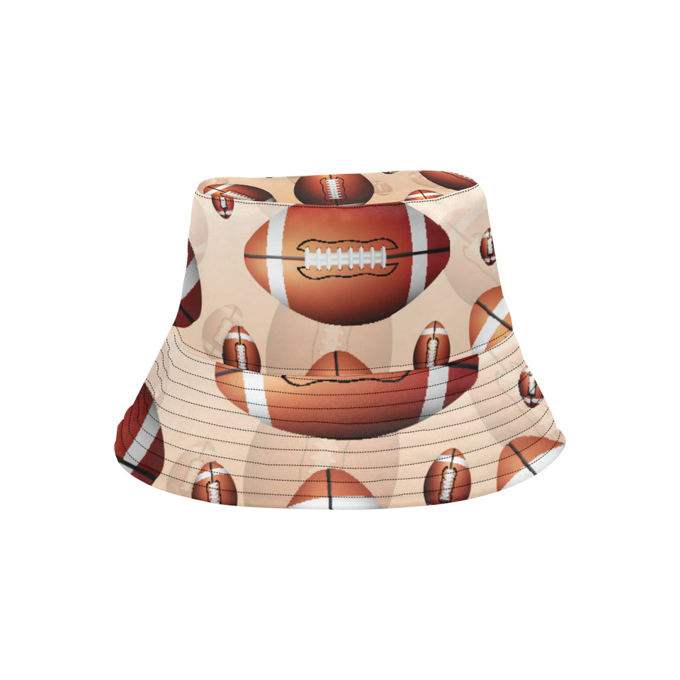 American football ball design pattern Unisex Bucket Hat