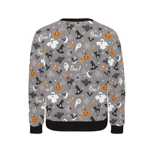 Halloween design pattern Men's Crew Neck Sweatshirt
