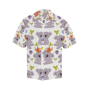 Cute koalas teapots tea Men's All Over Print Hawaiian Shirt