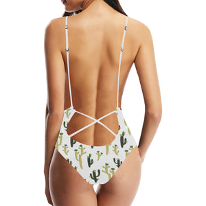 Cute cactus pattern Women's One-Piece Swimsuit