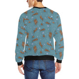 Sea otters pattern Men's Crew Neck Sweatshirt