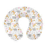 Corgi Dog Pattern U-Shaped Travel Neck Pillow