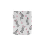 Watercolor cute rabbit pattern Morphing Mug Heat Changing Mug