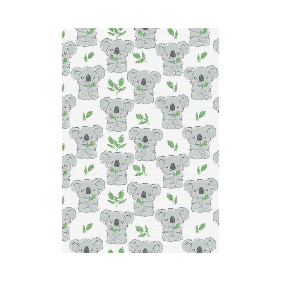 Hand drawn Koala leaves pattern House Flag Garden Flag