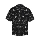 Hand drawn space rocket star planet Men's All Over Print Hawaiian Shirt