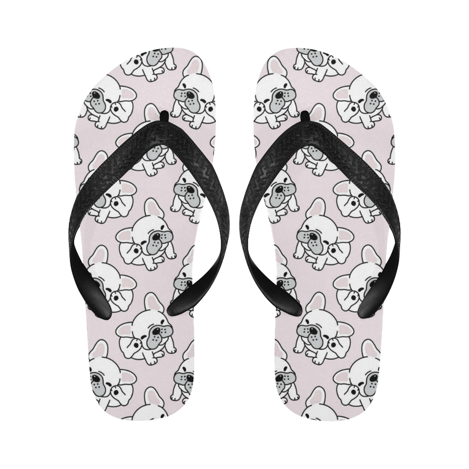 Cute french bulldog pattern Unisex Flip Flops