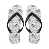 Cute french bulldog pattern Unisex Flip Flops