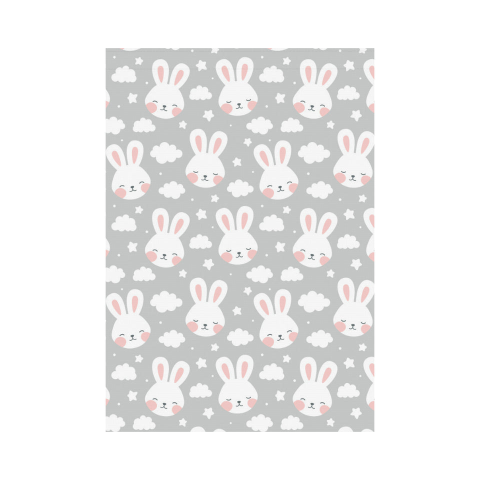 Rabbit cloud Pattern House Flag Garden Flag