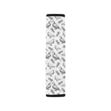 Pigeon Pattern Print Design 05 Car Seat Belt Cover