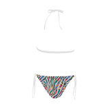 Colorful zebra skin pattern Sexy Bikinis Two-Piece Swimsuits