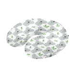 Hand drawn Koala leaves pattern U-Shaped Travel Neck Pillow