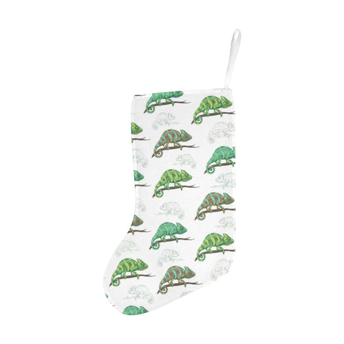 Chameleon lizard pattern Christmas Stocking
