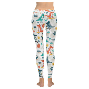 Cute Crocodile Pattern Women's Legging Fulfilled In US