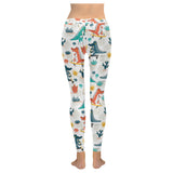 Cute Crocodile Pattern Women's Legging Fulfilled In US