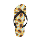 Watercolor papaya pattern Unisex Flip Flops