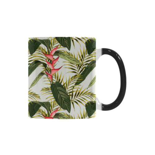 heliconia pattern Morphing Mug Heat Changing Mug