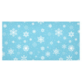 Snowflake pattern blue background Tablecloth