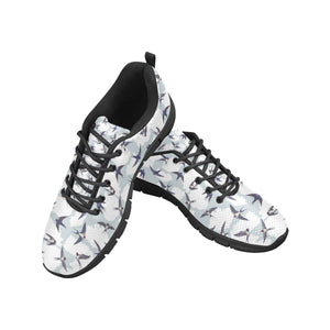 Swallow Pattern Print Design 05 Men's Breathable Sneakers ( Model 055)