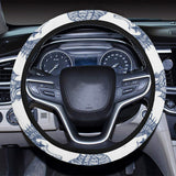 Seahorse pattern background Car Steering Wheel Cover