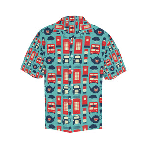 British Pattern Print Design 04 Men's All Over Print Hawaiian Shirt (Model T58)