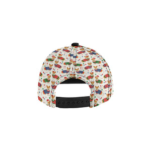 Corgi Christmas Pattern All Over Print Snapback Cap