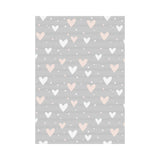 Heart pattern gray background House Flag Garden Flag