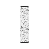 Music Notes Pattern Print Design 04 Car Seat Belt Cover