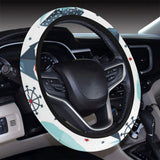 Cute color paper sailboat pattern Car Steering Wheel Cover