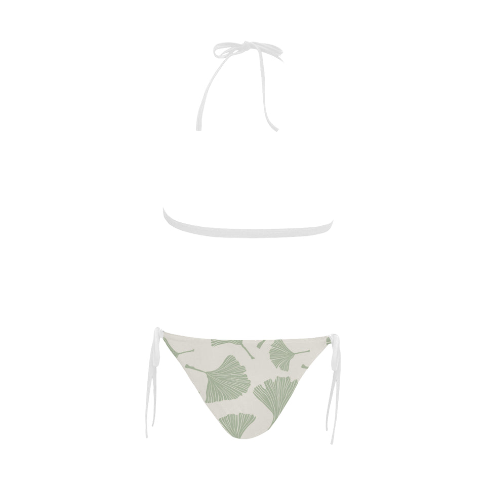 Ginkgo leaves pattern Sexy Bikinis Two-Piece Swimsuits