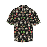 Raccoon watermelon pattern Men's All Over Print Hawaiian Shirt
