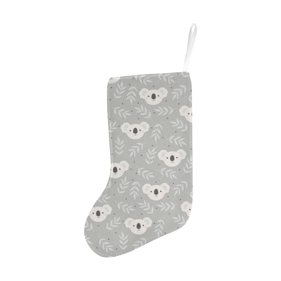 Cute koala leaves pattern Christmas Stocking