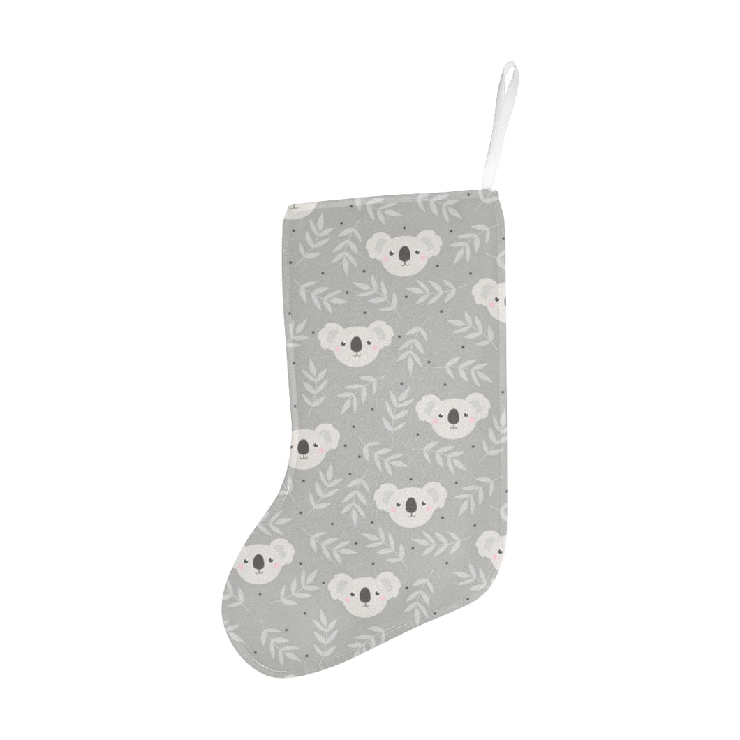Cute koala leaves pattern Christmas Stocking
