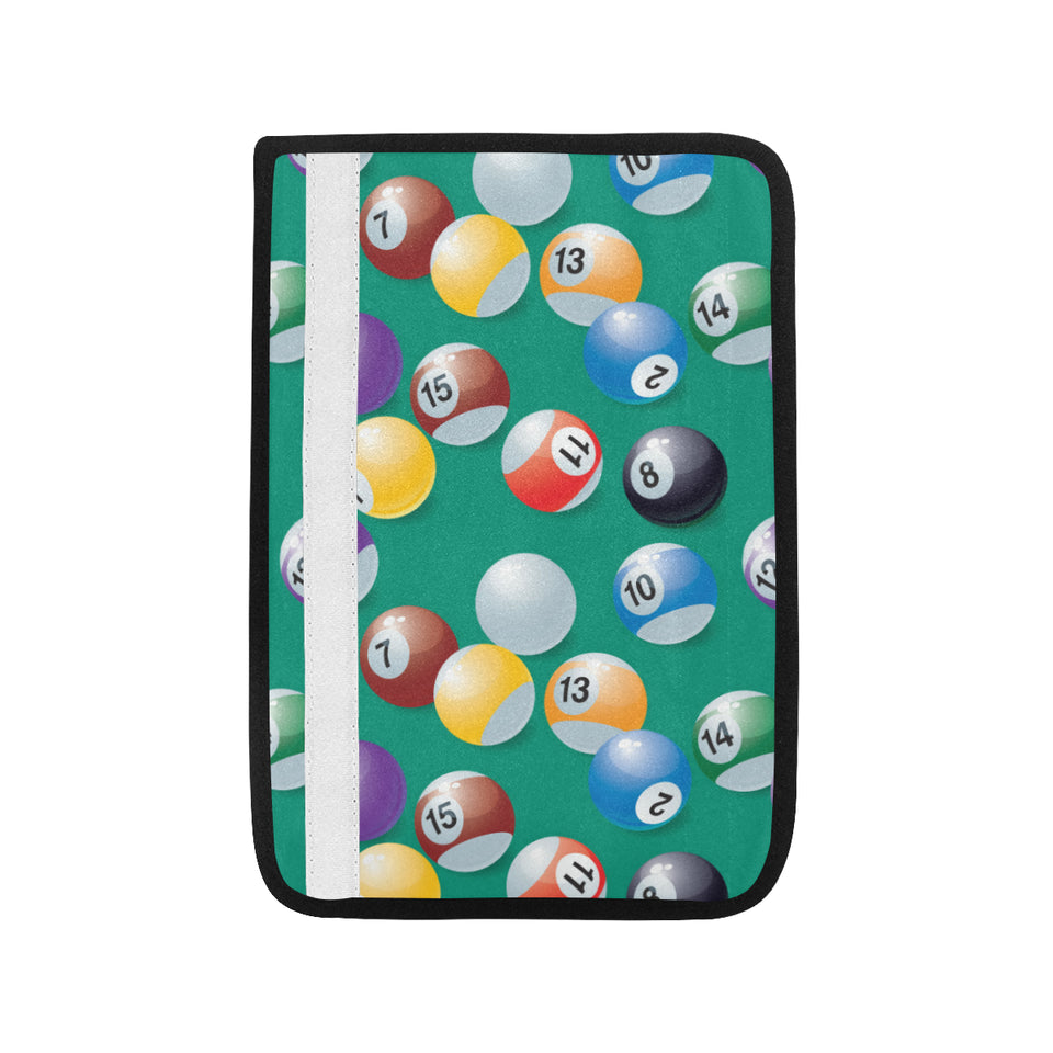 Billiard Ball Pattern Print Design 01 Car Seat Belt Cover