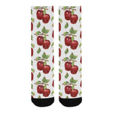 Red apples pattern Crew Socks