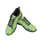 Avocado pattern green background Men's Sneaker Shoes