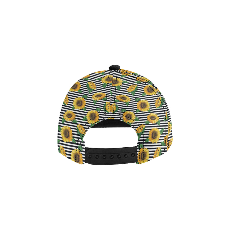 sunflowers ribbon background All Over Print Snapback Cap