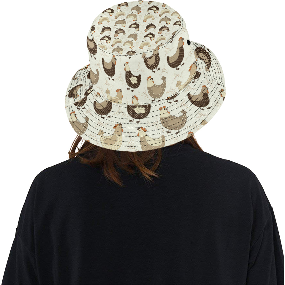 Cute rooster chicken cock Unisex Bucket Hat