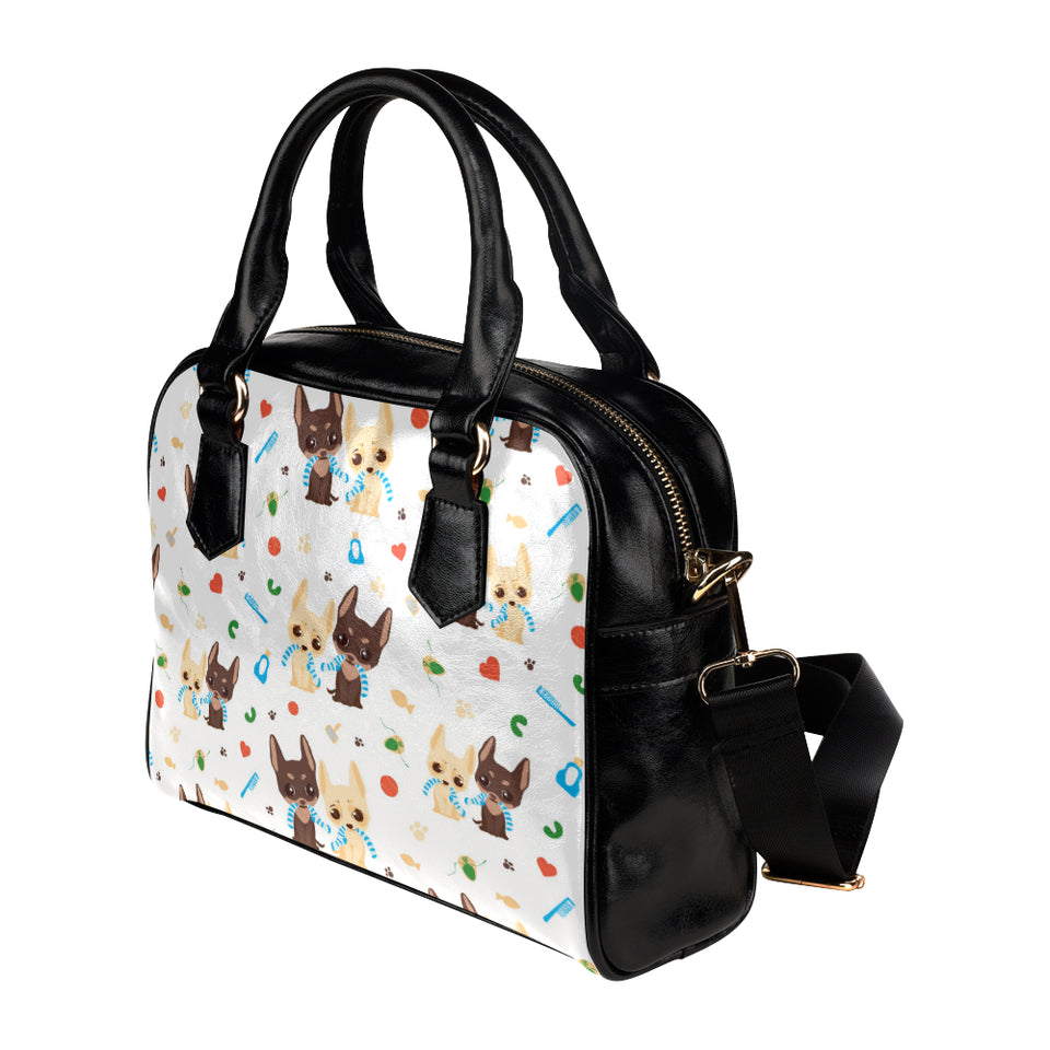 Cute Chihuahua dog pattern Shoulder Handbag