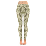 Light Green camouflage pattern Women's Legging Fulfilled In US