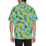 banana leaves banana design pattern Men's All Over Print Hawaiian Shirt