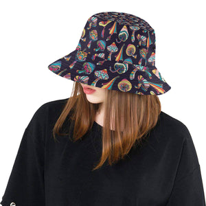 Colorful mushroom pattern Unisex Bucket Hat