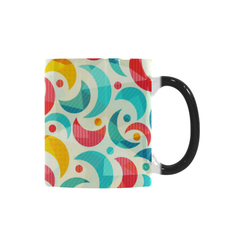 Colorful moon pattern Morphing Mug Heat Changing Mug