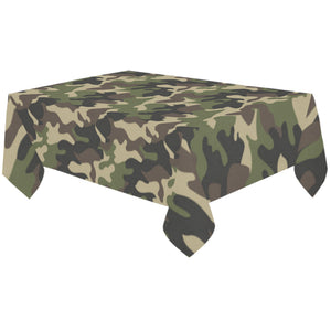 Dark Green camouflage pattern Tablecloth